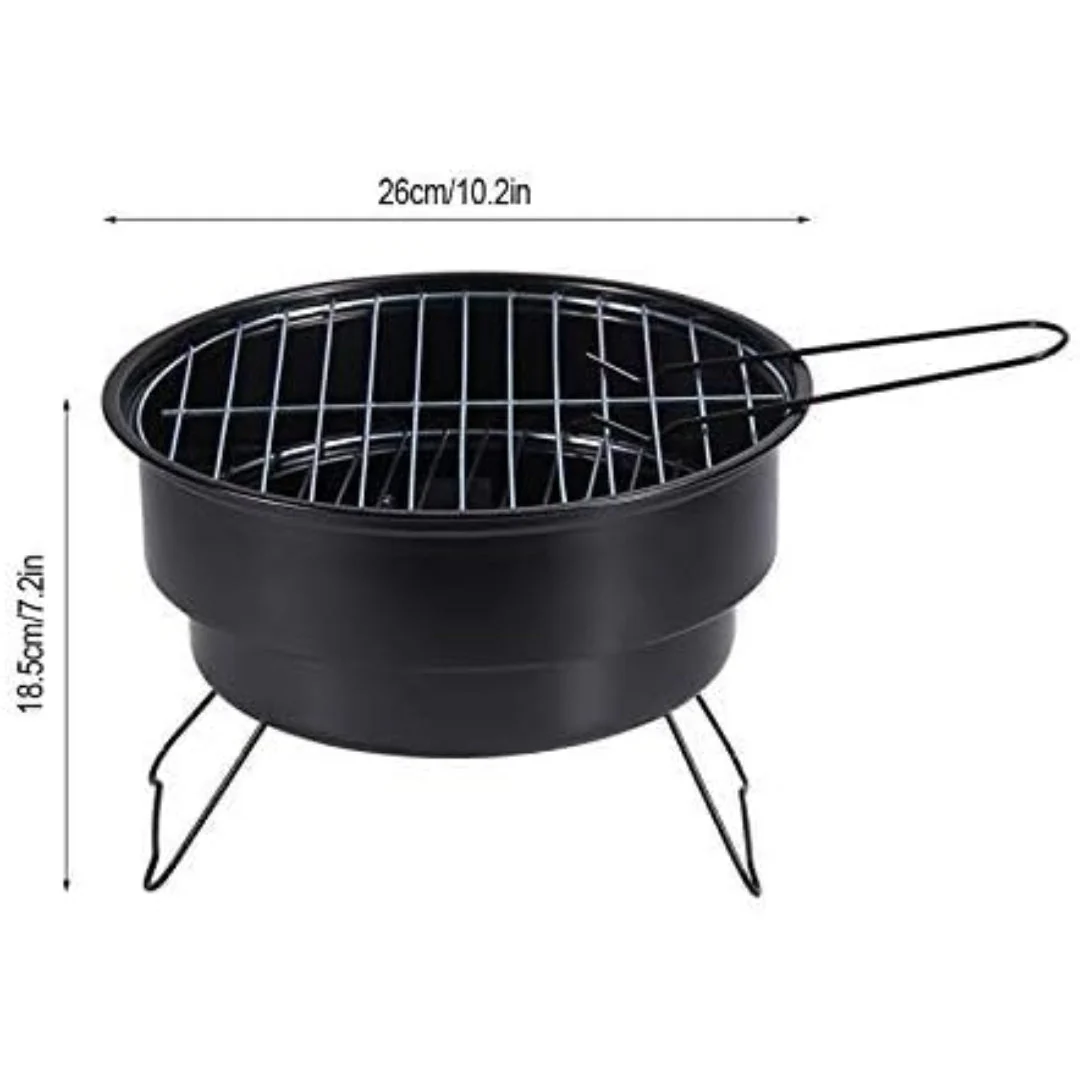 Mini Parrilla o Asador Redondo Portátil Metálica ALP-BBQ2718 - Image 5