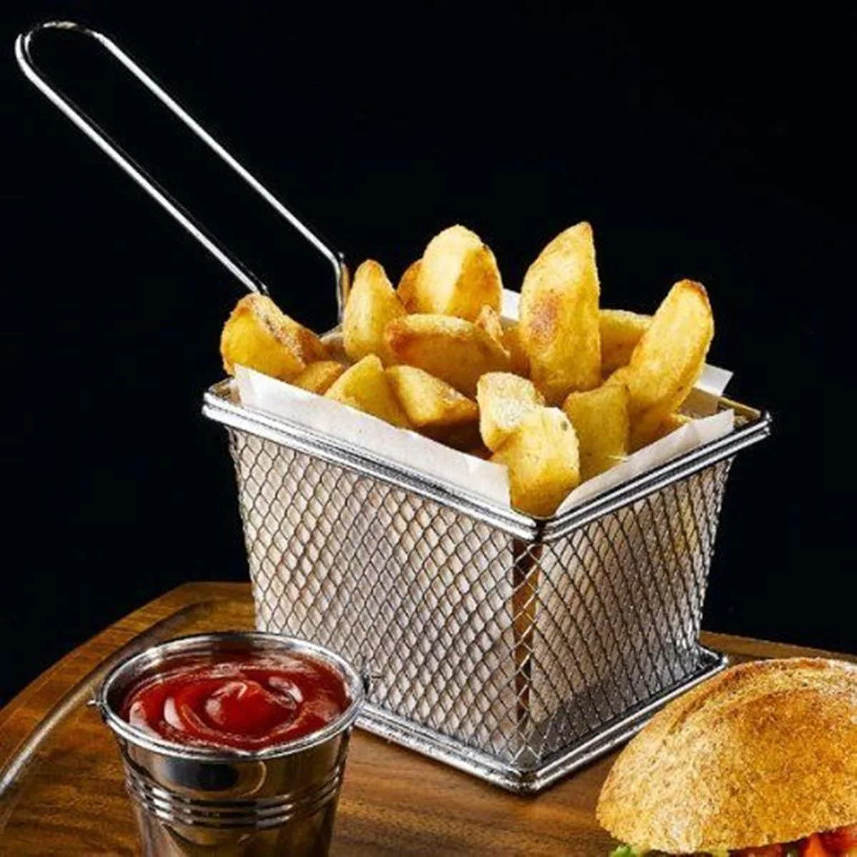 Mini Cesta de Papas Fritas en Acero Inoxidable 81170 - Image 3