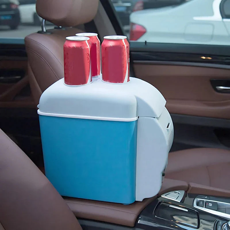 Mini Nevera Cooler Portátil 7.5L Para Auto. Hielera Para Carro12v. Función Frío 15°C Y Calor 60°C. Hielera Pequeña Color Azul. 31X17x31 Cm. AB1427 - Image 2