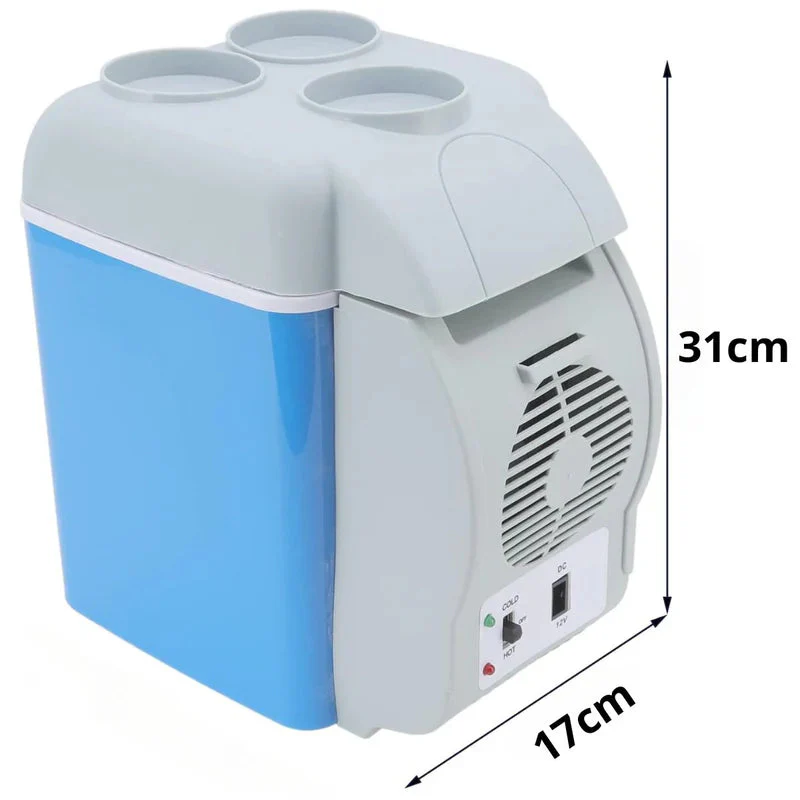 Mini Nevera Cooler Portátil 7.5L Para Auto. Hielera Para Carro12v. Función Frío 15°C Y Calor 60°C. Hielera Pequeña Color Azul. 31X17x31 Cm. AB1427 - Image 5