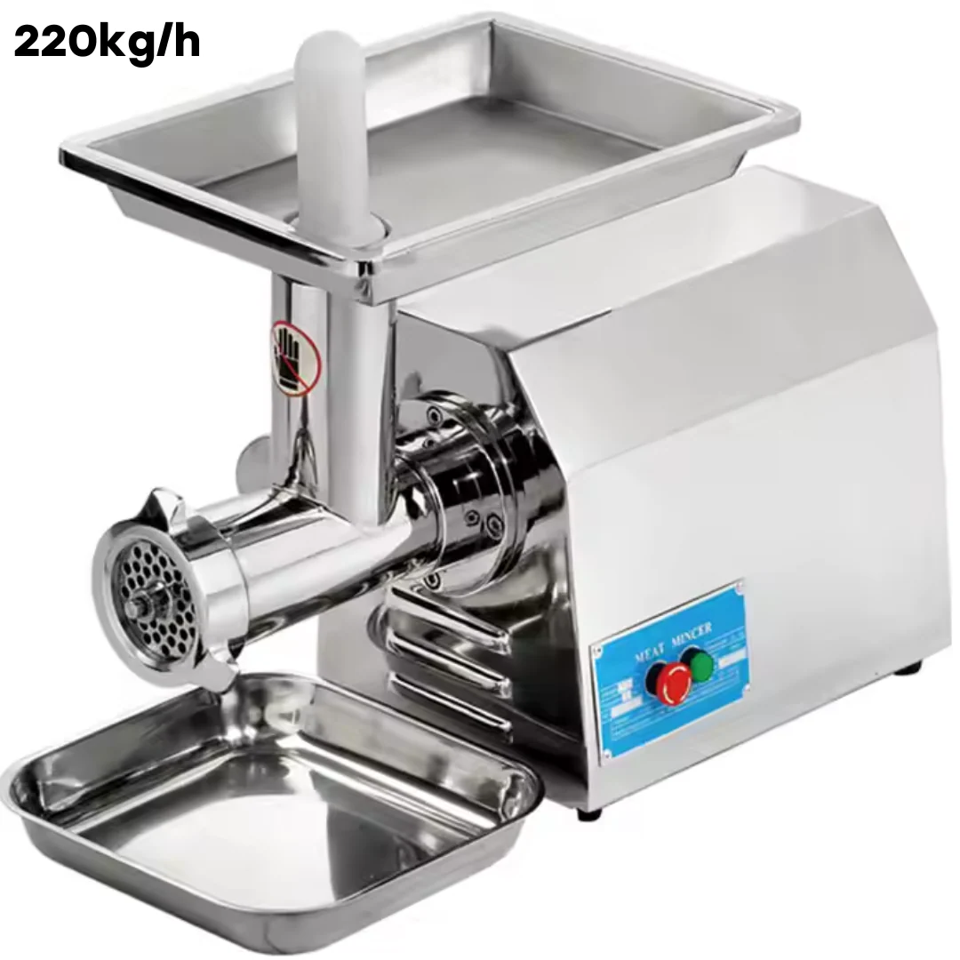 (LLEGANDO 30 DE MAYO) Molino de Carne Industrial de 220kg/h en Acero Inoxidable 750W TC-22
