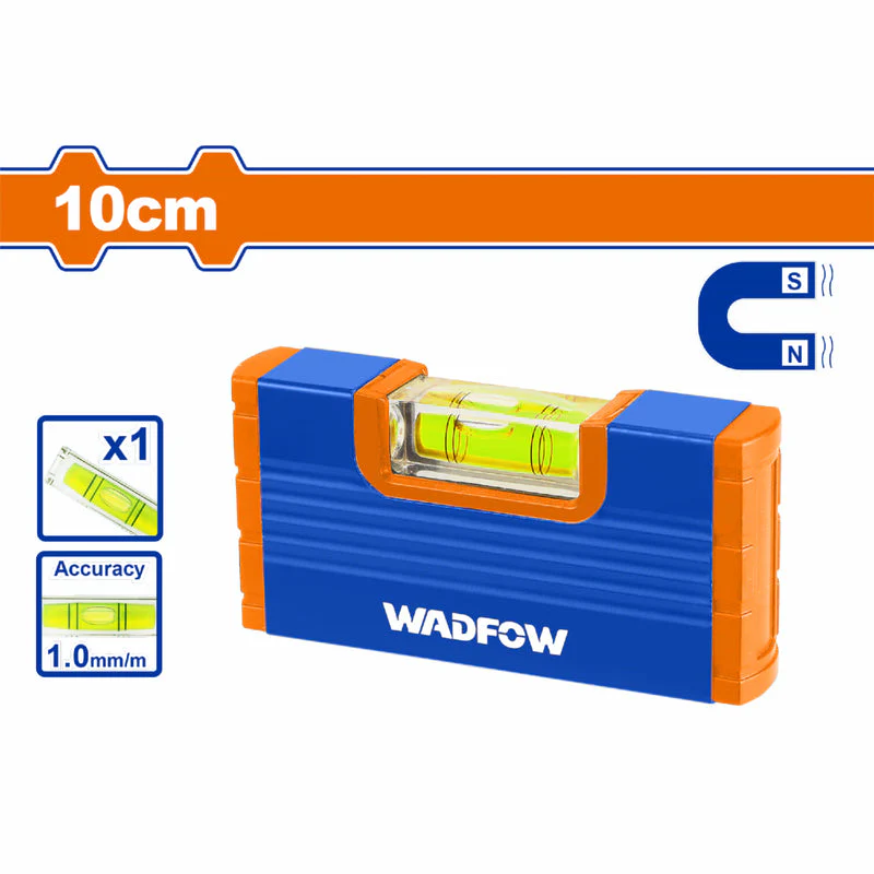 Nivel De Mano Magnético 10Cm Acrílico Antigolpes. Grosor 1.0Mm WSL0G20