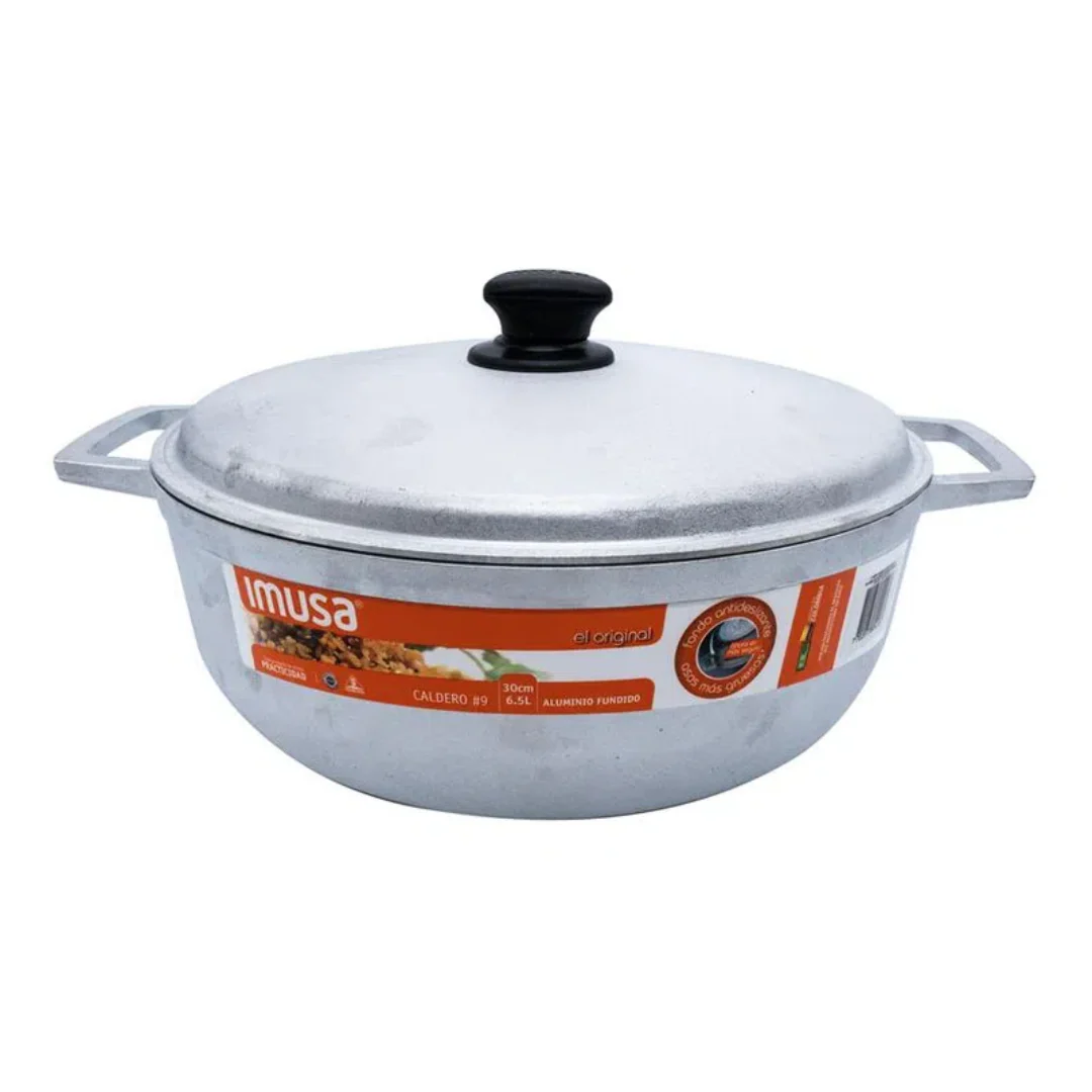 Paila con Tapa de Aluminio Fundido #7 26cm 2 Libras/4.5L Imusa 8041500