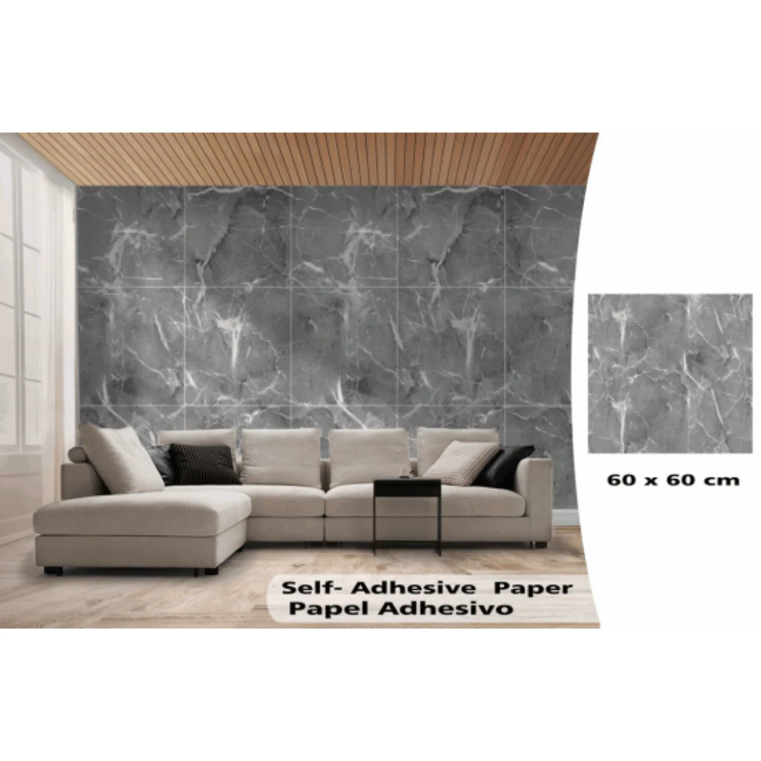 Papel Adhesivo para Pared con Diseños 60x60cm 88134 Estilo Marmol