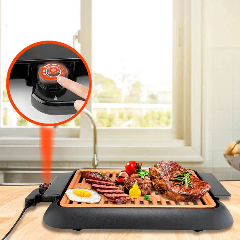 Parilla Eléctrica, 1000W, 120V/60Hz, L 380× A 250Mm, Cable De 0.75M Decakila KUEC028B - Image 2