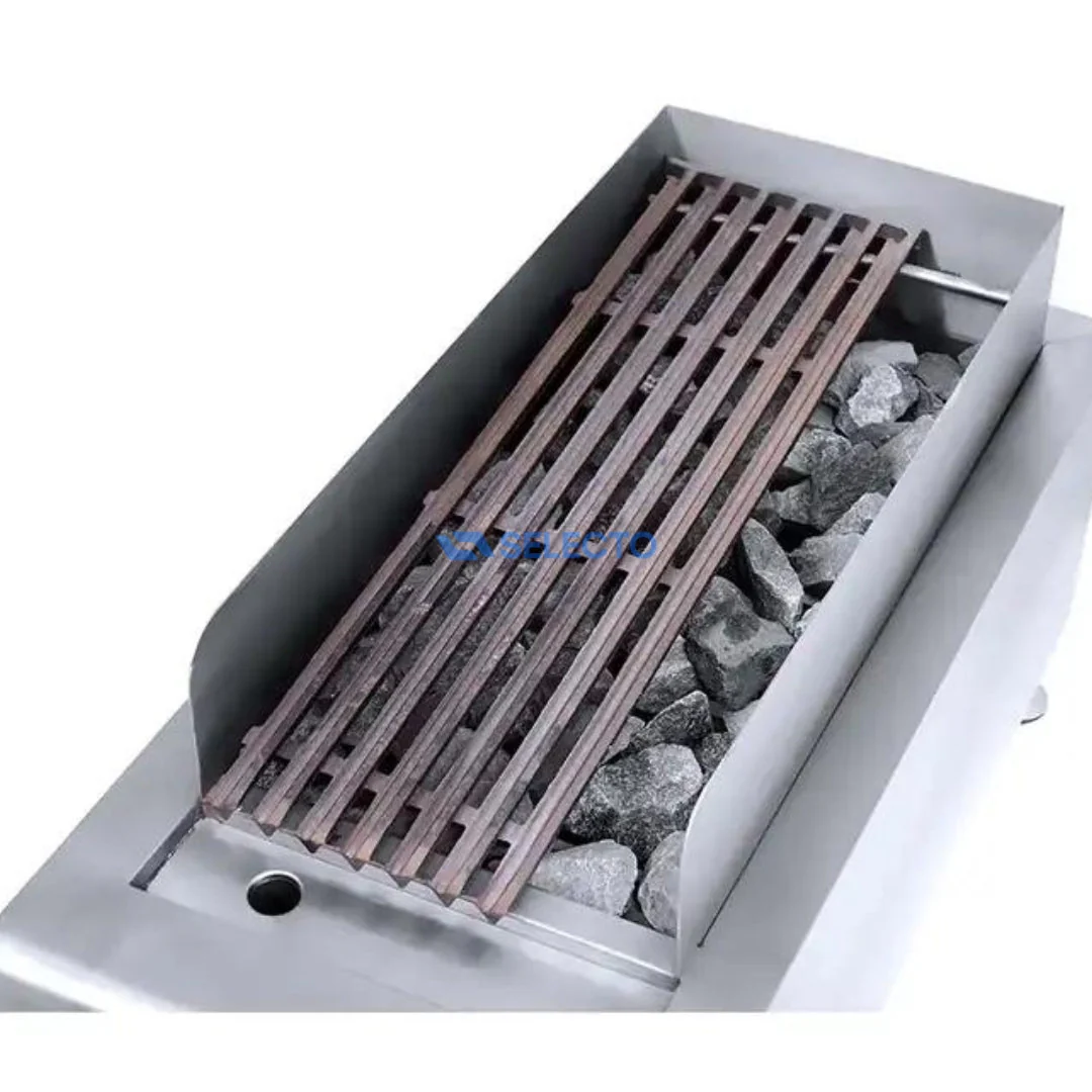 Parrilla Grill de Roca Volcánica a Gas de 1 Quemador de Acero Inoxidable 14" 360*770*460mm HGL-82 - Image 2