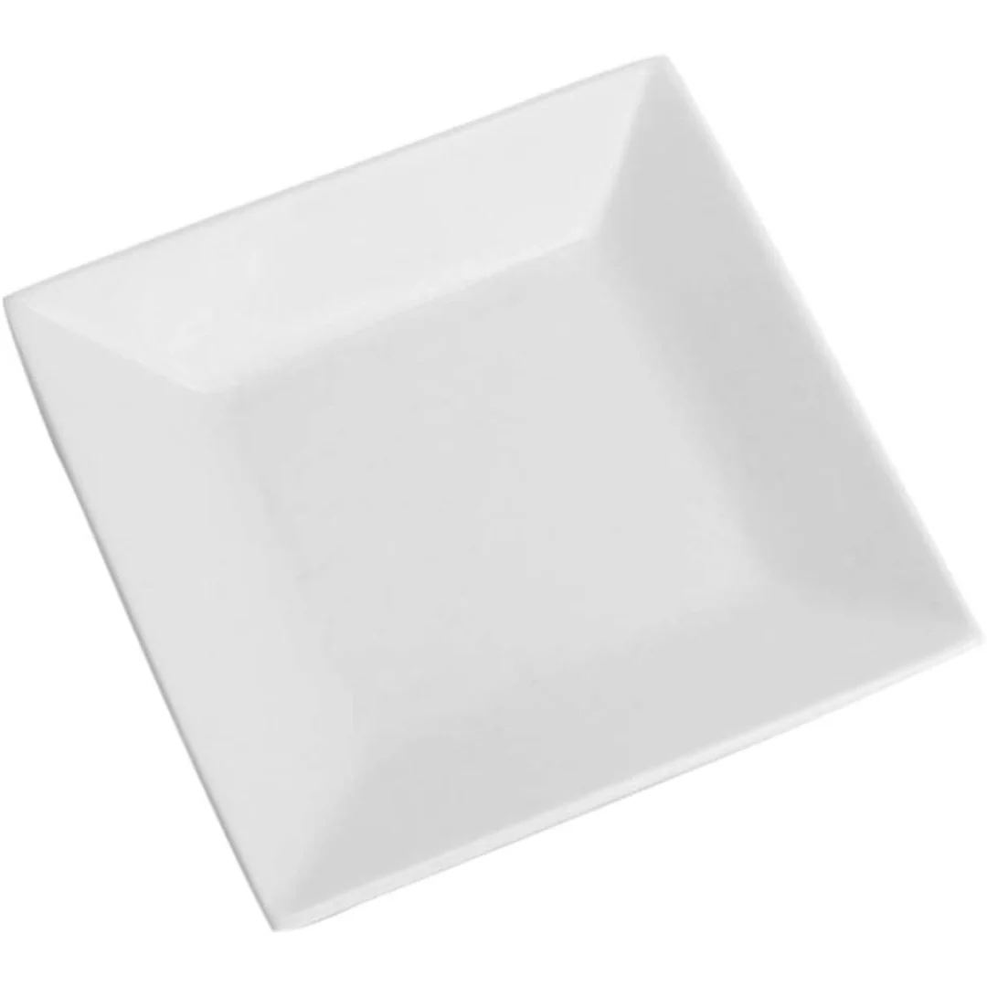 Plato de Melamina Cuadrado Blanco 10" BG-014-10W - Image 2