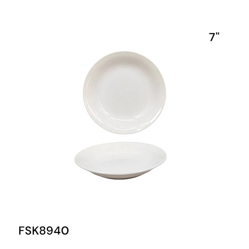 Plato de Cerámica Redondo Blanco 7" FSK8940 Cerámica.