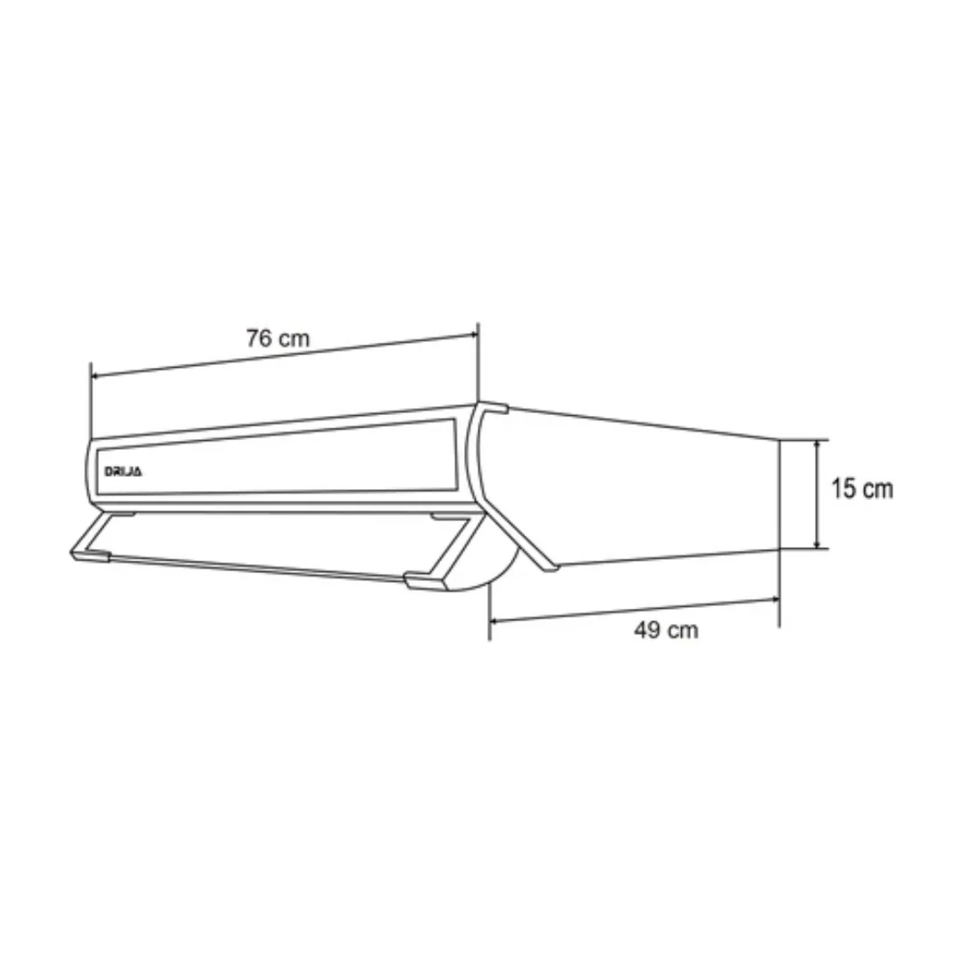 Extractor de Grasa Slim Touch 76 Black Drija - Image 2