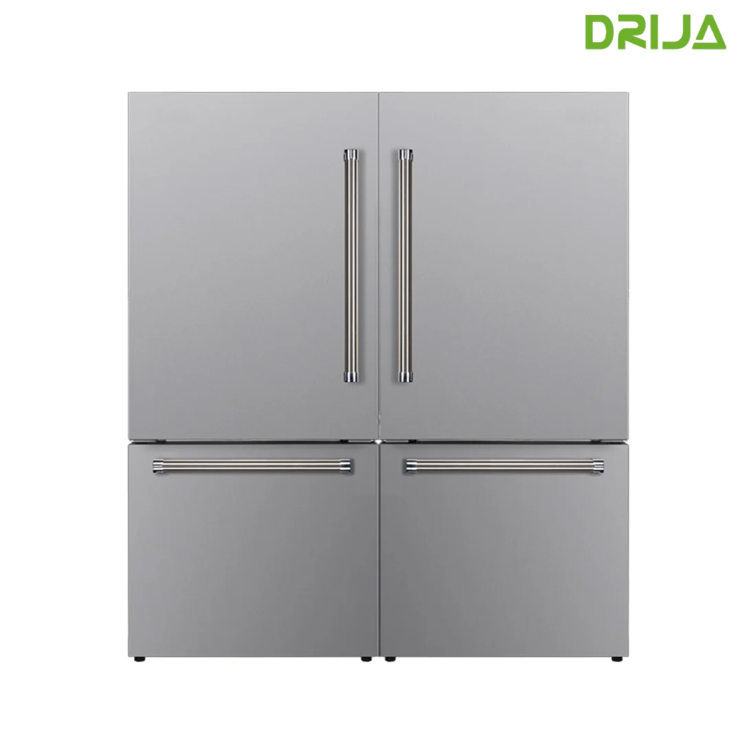 (POR PEDIDO) Refrigerador Puerta Izquierda 18p3/509L Acero Inoxidable Estilo Francés Inverter Drija TWIN-36D4PIFH (No se vende por separado)