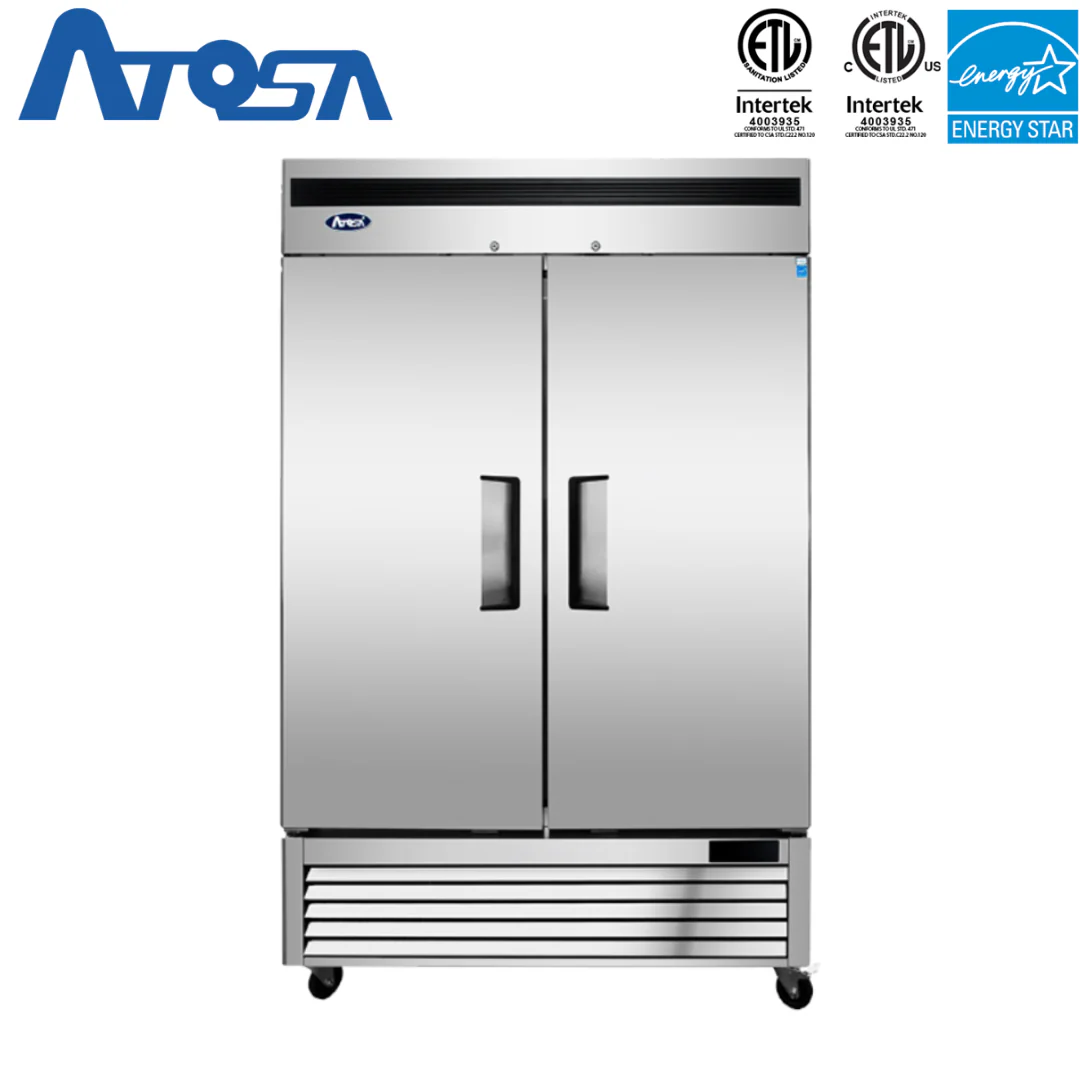 (PP) Congelador Industrial de Acero Inoxidable 2 Puertas Atosa MBF8503GR Congelador Vertical. Freezer.