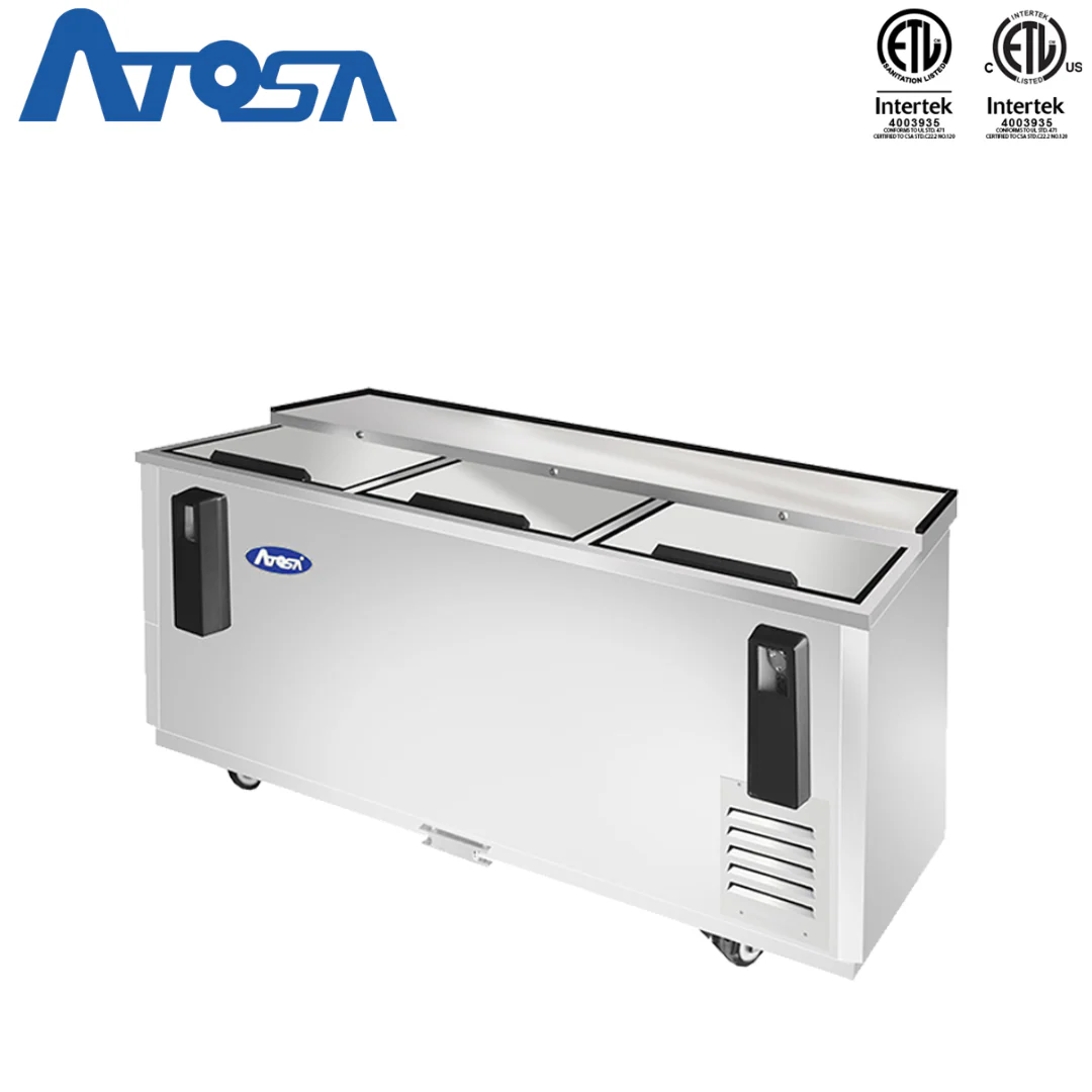 (PP) Refrigerador para Botellas de Acero Inoxidable 3 Puertas Horizontal 80" Atosa MBC80GR - Image 4