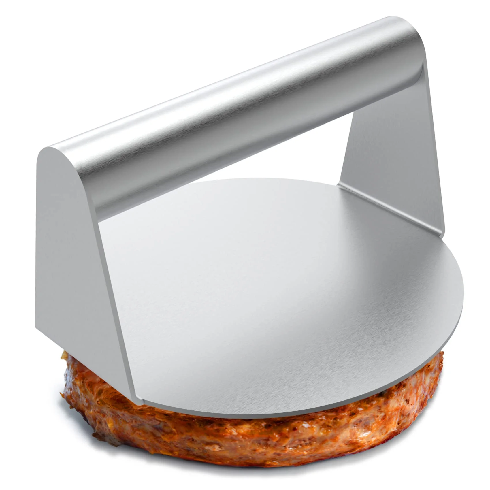 Prensa de Acero Inoxidable con Agarre 14cm