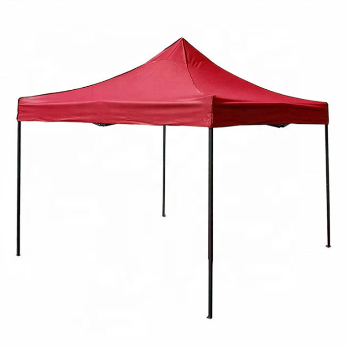 Tolda Gazebo Plegable. 3X3 Mts. Incluye Tubos. Carpa Color Rojo. PTJG-033-RD