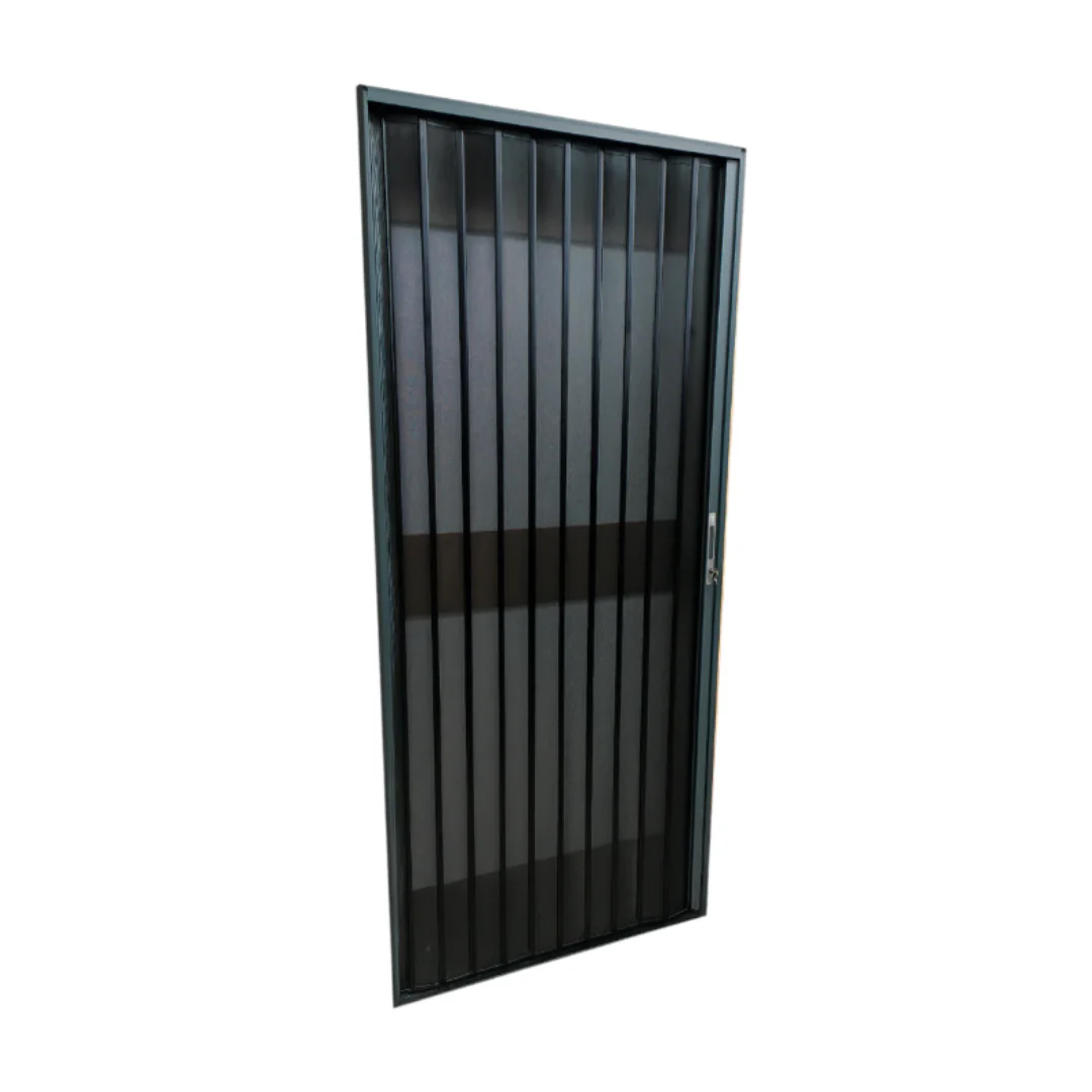 Puerta Aluminio Plegable Acordeon Gris 92x203cm 143-82-5001 - Image 2