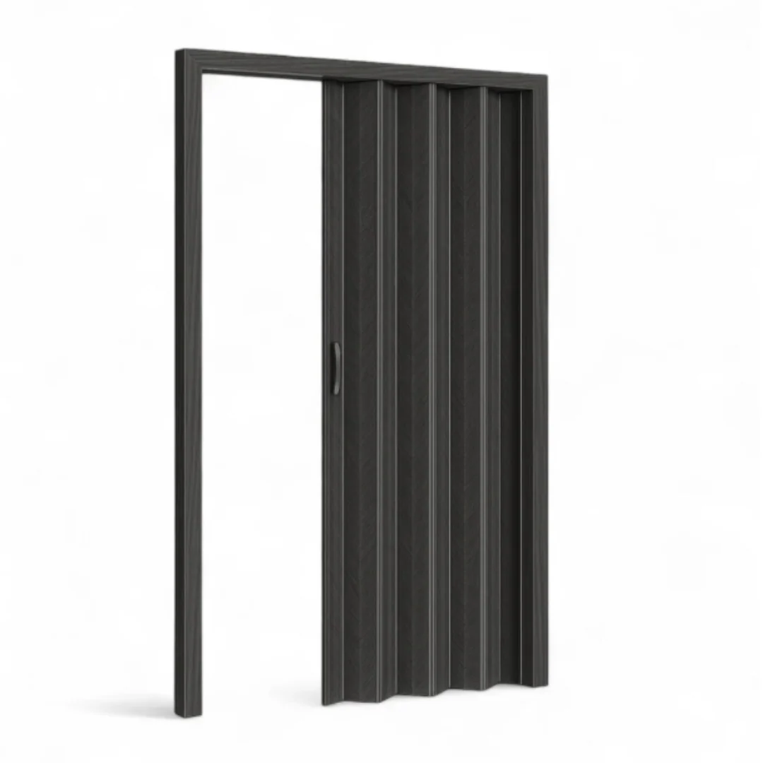 Puerta Plegable de PVC Negro 2 Tamaños Disponibles - Image 3
