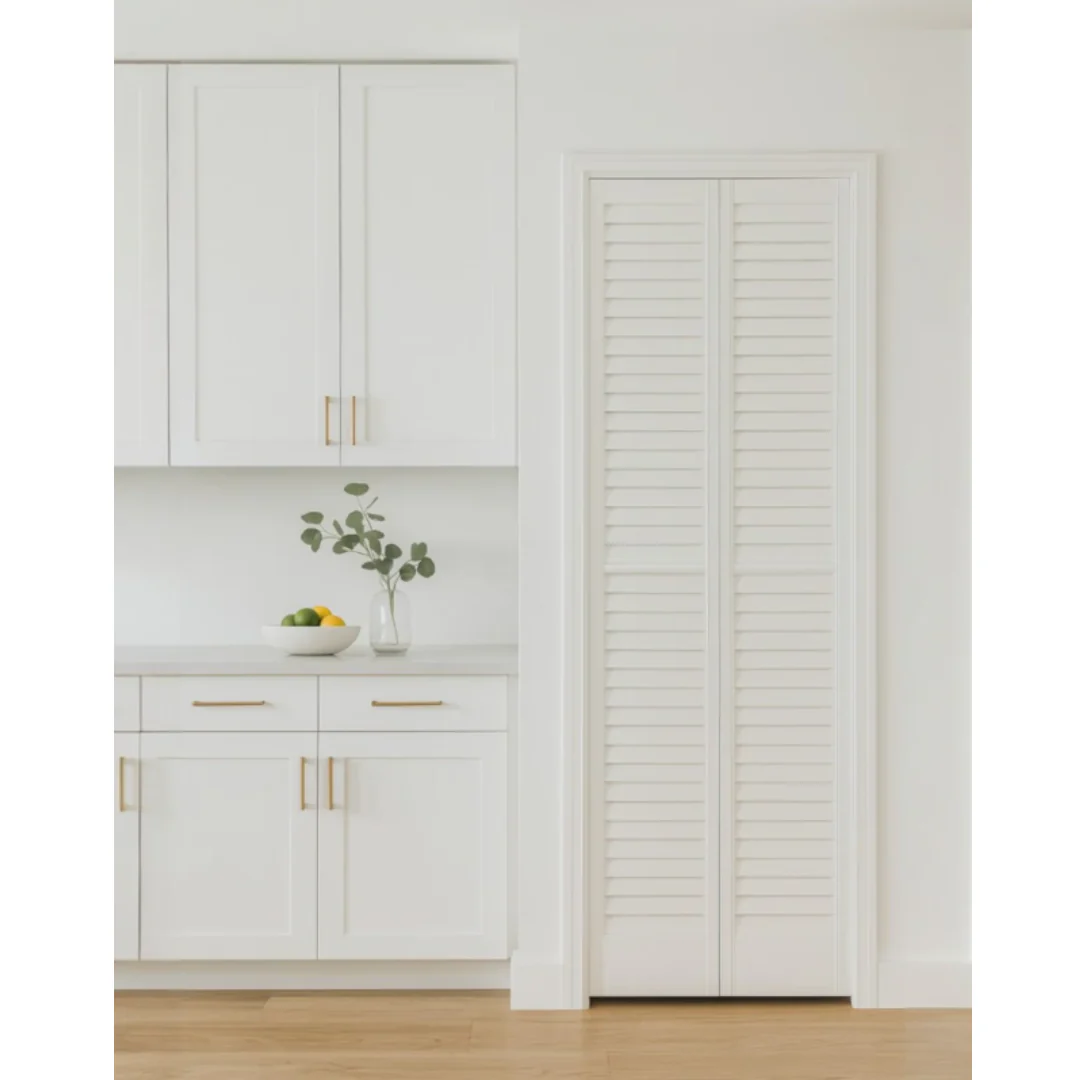 Puerta PVC Plegable para Closet Blanco Mate 82x203cm 143-92-4001