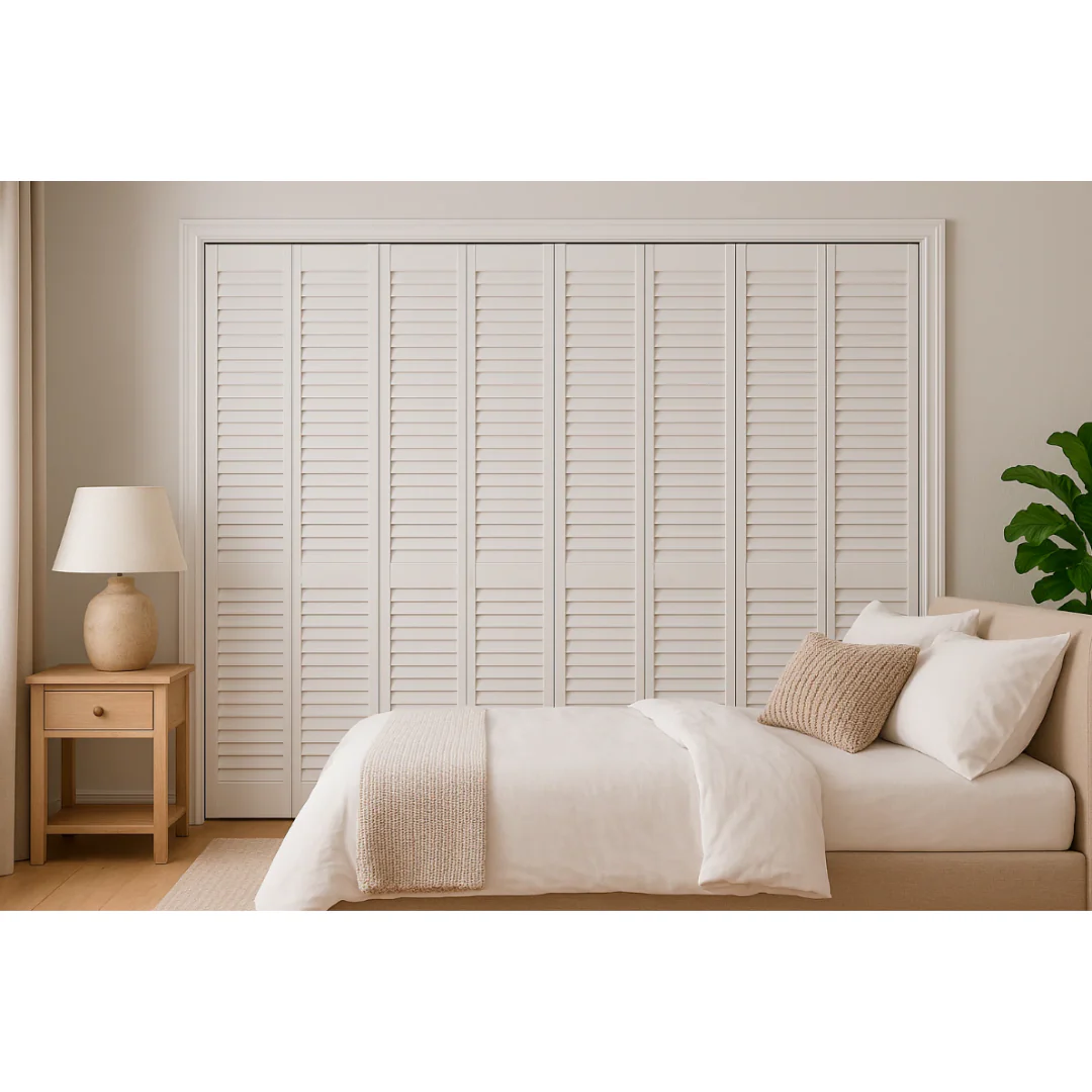 Puerta PVC Plegable para Closet Blanco Mate 82x203cm 143-92-4001 - Image 3