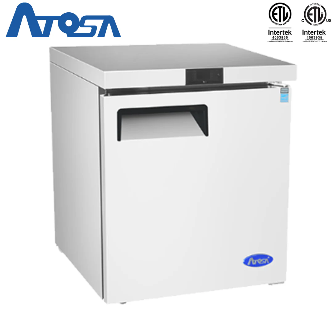 Refrigerador Bajo Encimera de 27" 1 Puerta Acero Inoxidable Atosa MGF8401GR Undercounter Refrigerada. Mesa Refrigerada. - Image 3