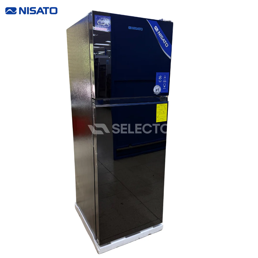 Refrigeradora de Vidrio Negro No Frost 12.4P3/345L Nisato NRF-377GSNNLM