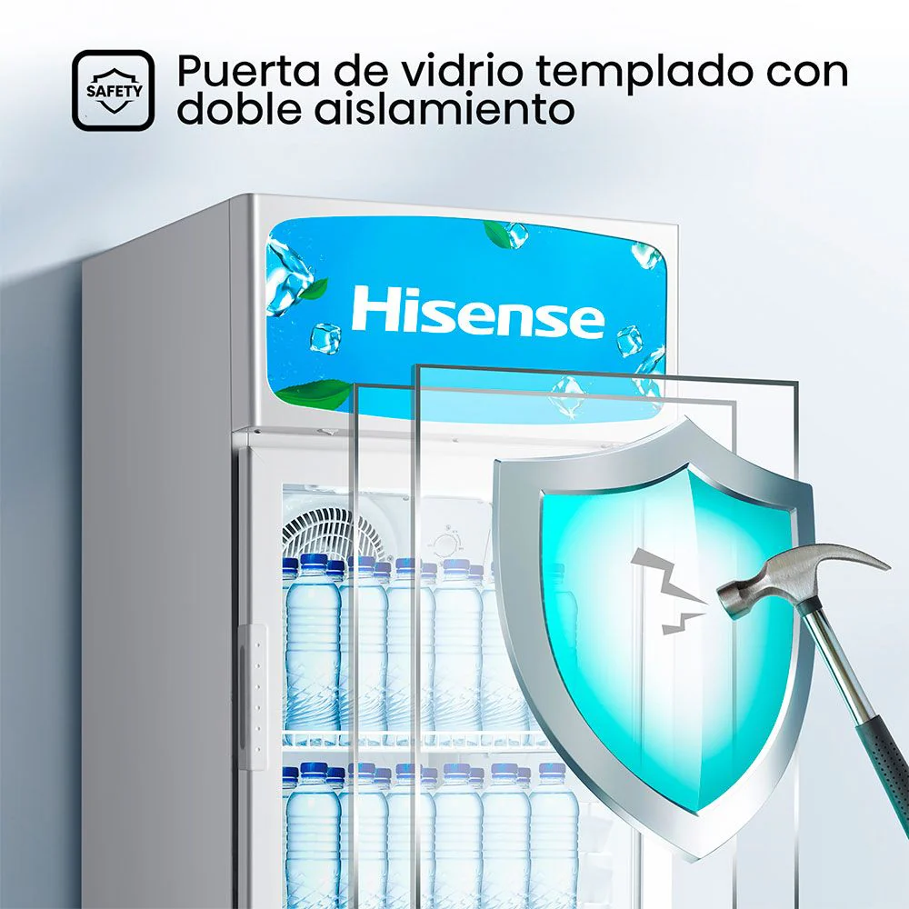 Vitrina Refrigeradora 10p3 Hisense SC-282 - Image 5