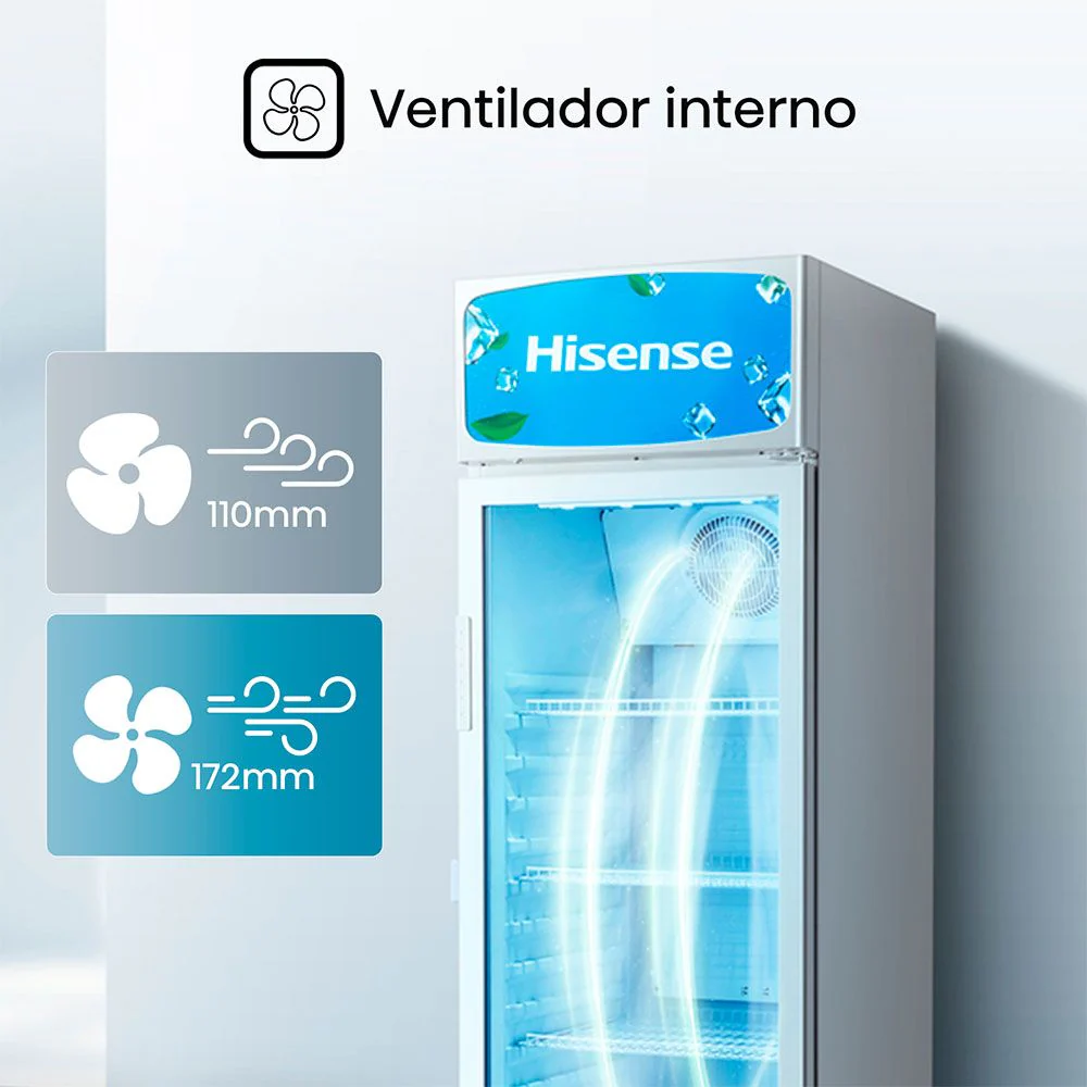 Vitrina Refrigeradora 10p3 Hisense SC-282 - Image 8