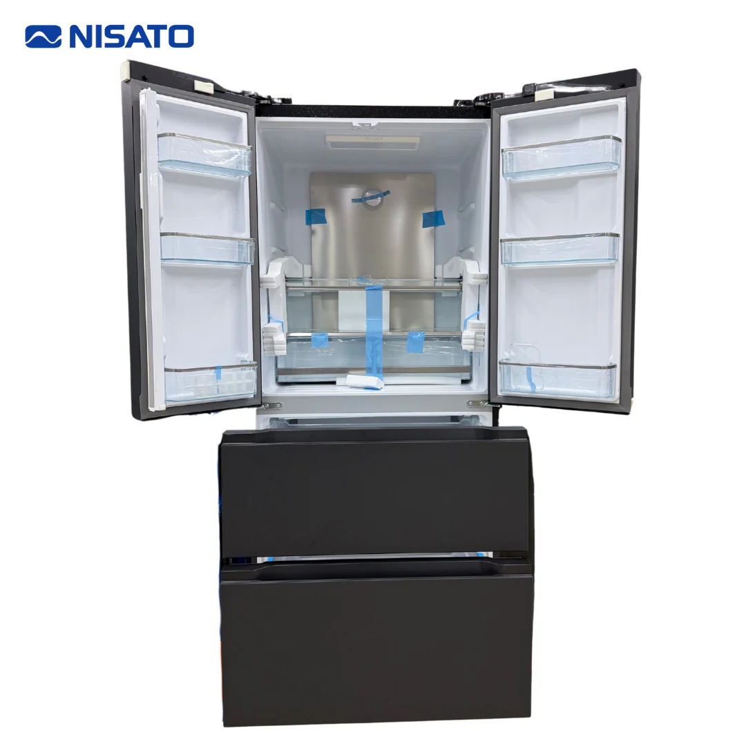Refrigeradora French Door No Frost 490L de Acero Inoxidable Nisato NRF-878FD2BMSK - Image 2