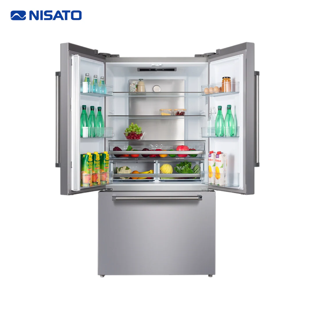 Refrigeradora French Door Silver Pro 20.3P3/576L Inverter No Frost Nisato NRF-977FDSK - Image 2
