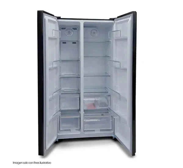 Refrigeradora Side By Side Puertas de Vidrio Negro 15P3 Nisato NRF-516GSMH - Image 2