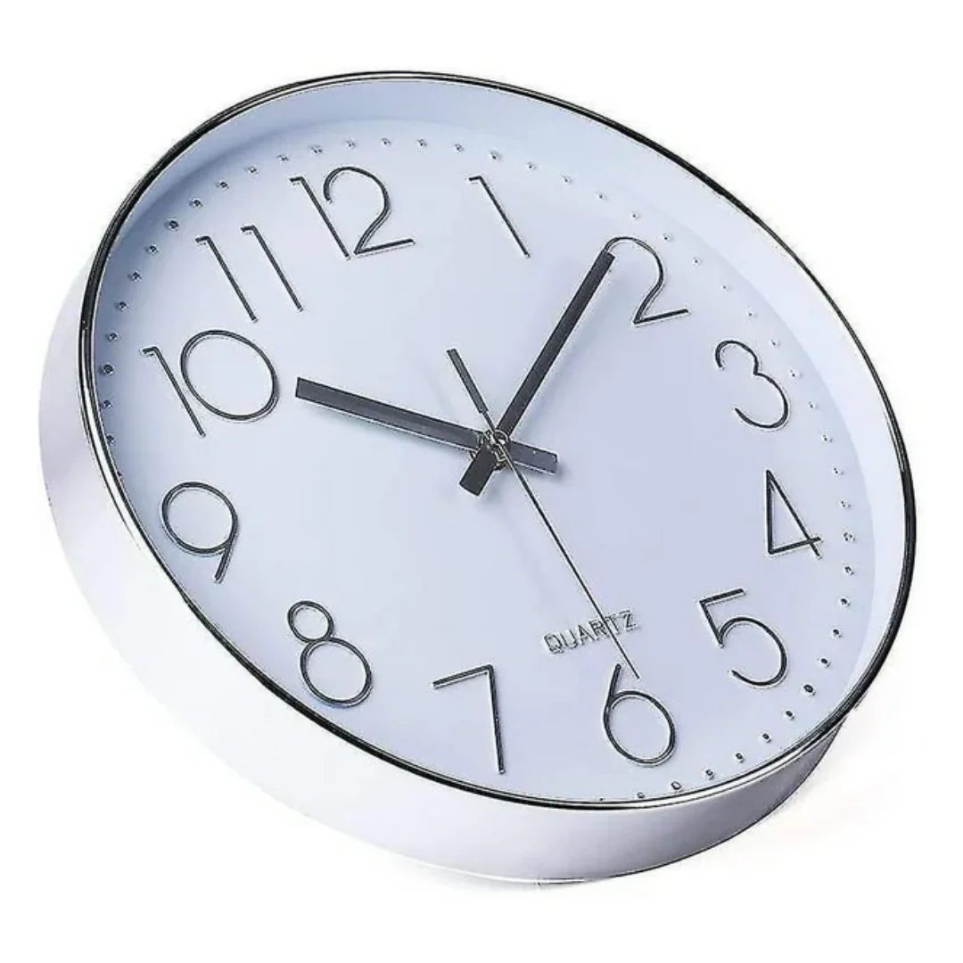 Reloj de Pared Quartz Blanco & Negro 30cm 87485 - Image 2