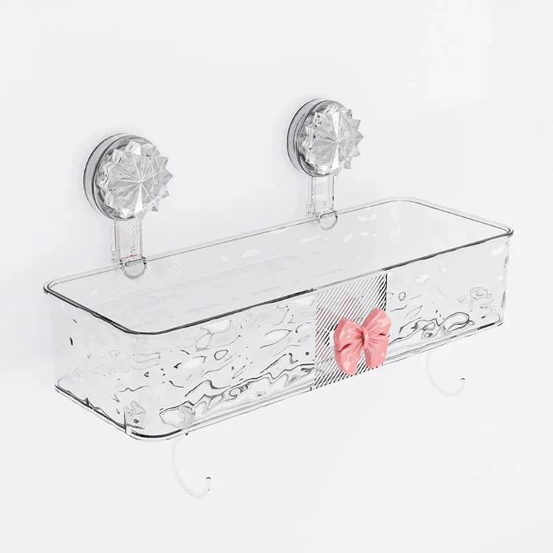 Repisa De Baño Pared. Estante Flotante Transparente Con Ventosas (Unidad). Organizador De Ducha. 30.5X11.5X9.5Cm. TU220 - Image 2