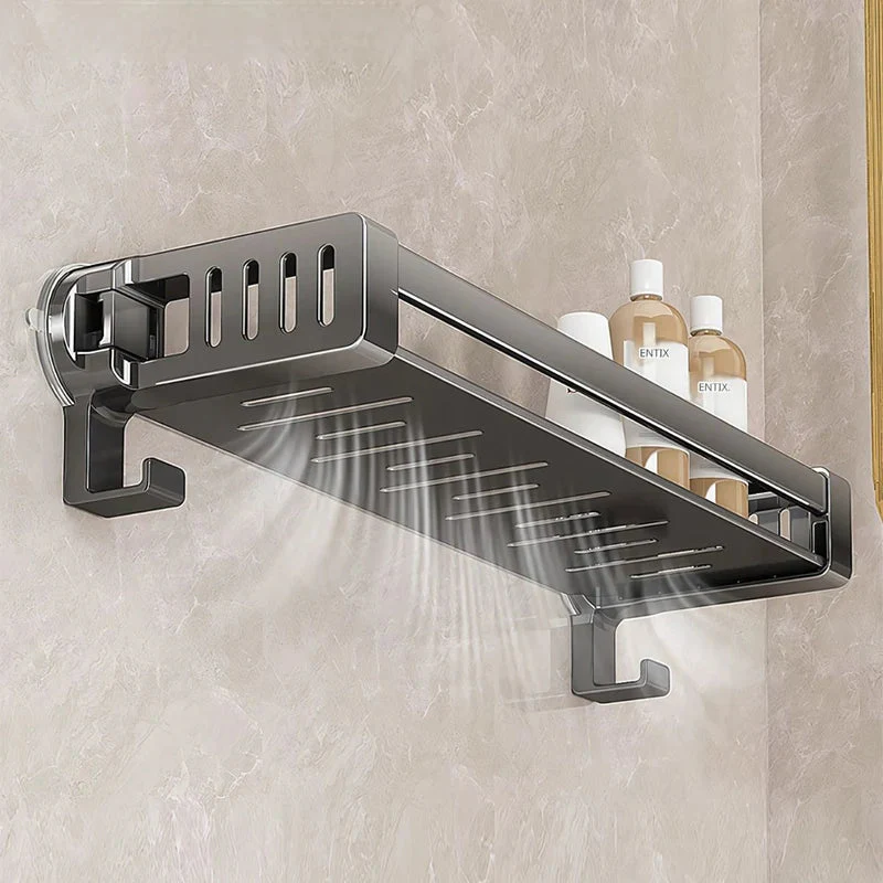 Repisas De Aluminio Con Ventosa Para Baño. Estante Flotante De Ducha. Color Gris. TU197 - Image 4