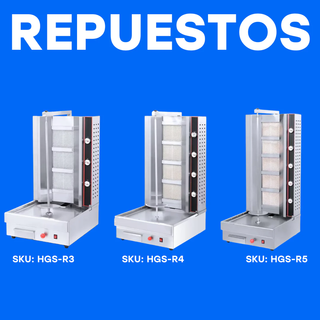 Repuesto para Equipo de Shawarma a Gas HGS-R3 / HGS-R4 / HGS-R5