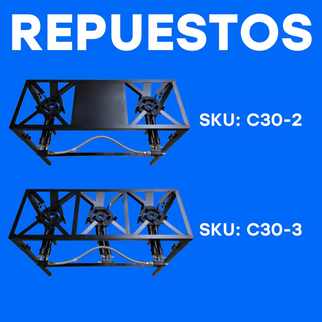 Repuestos para Estufas de Hierro C30-3 / C30-2