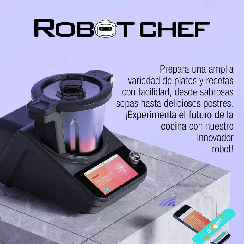 Robot De Cocina Inteligente 3L Robot Chef Carbone 30 En 1. Cocina 1000 Recetas Con Inteligencia Artificial AI KR-K3501 - Image 3