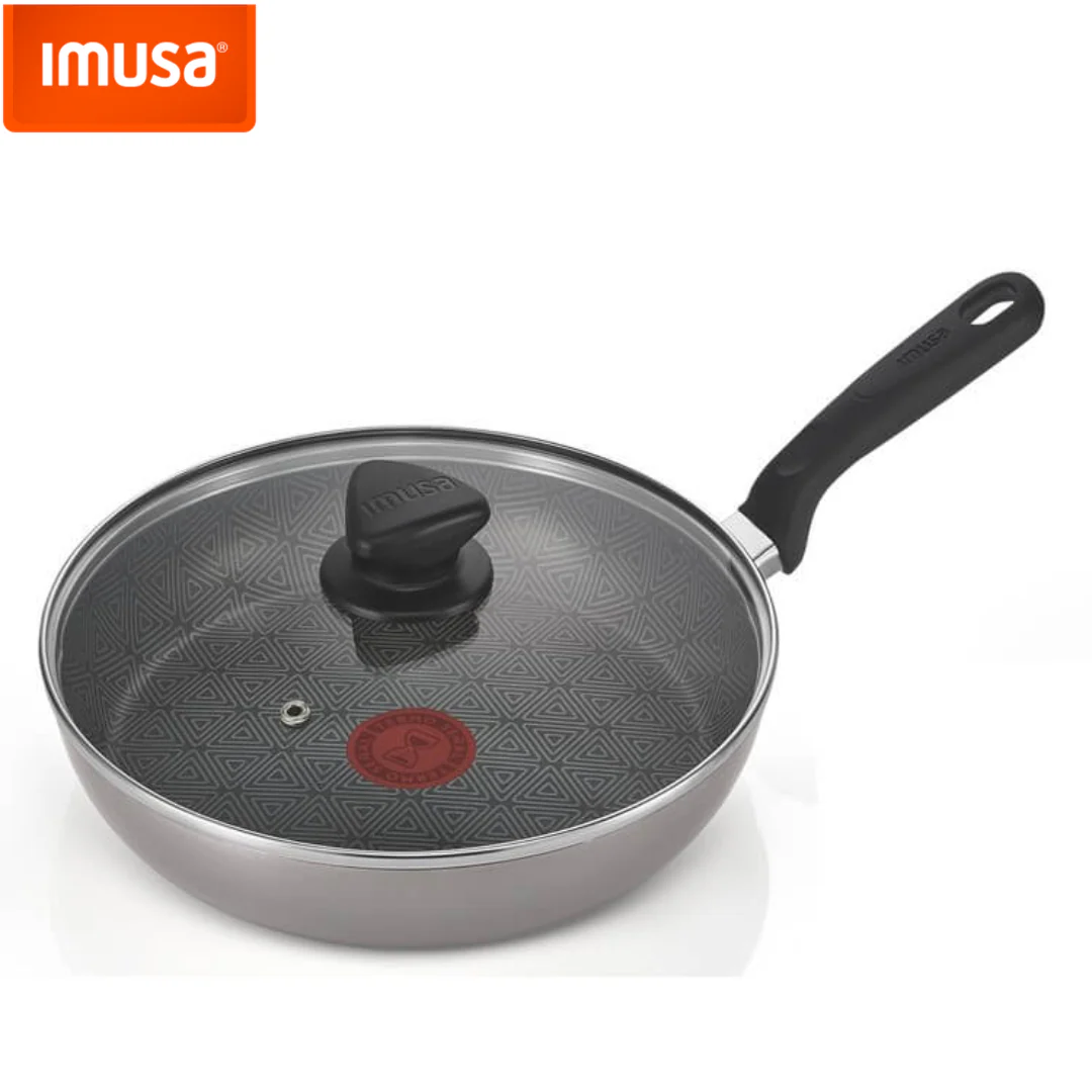 Sartén Antiadherente con Tapa de Vidrio Talent 24cm Imusa 0380900