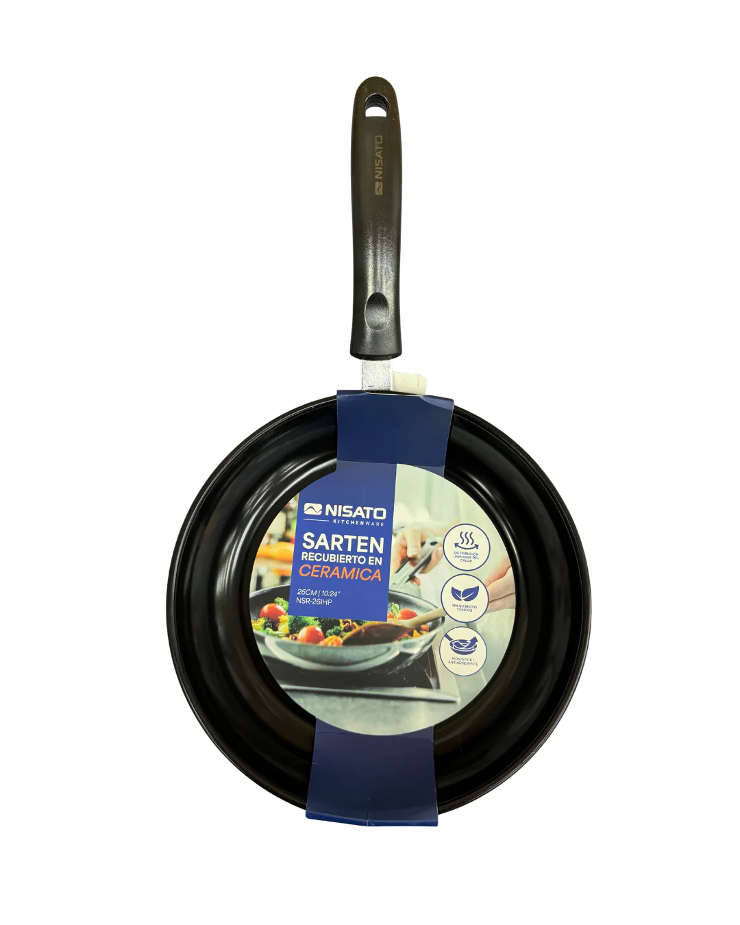 Sartén Cerámico 26cm Nisato NSR-26IHP