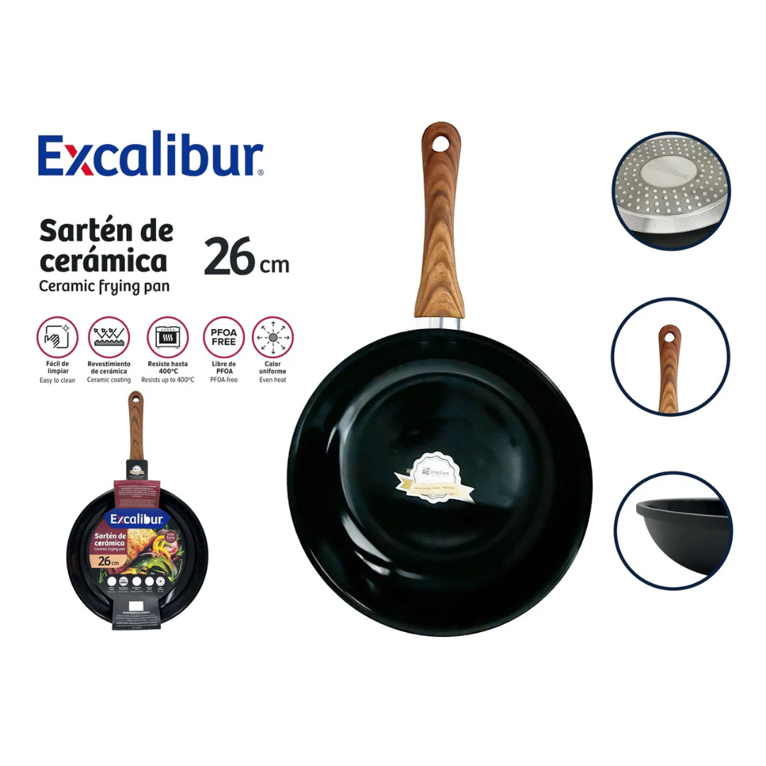 Sartén de Cerámica 26cm Excalibur A164-FP1718A-26CM - Image 2