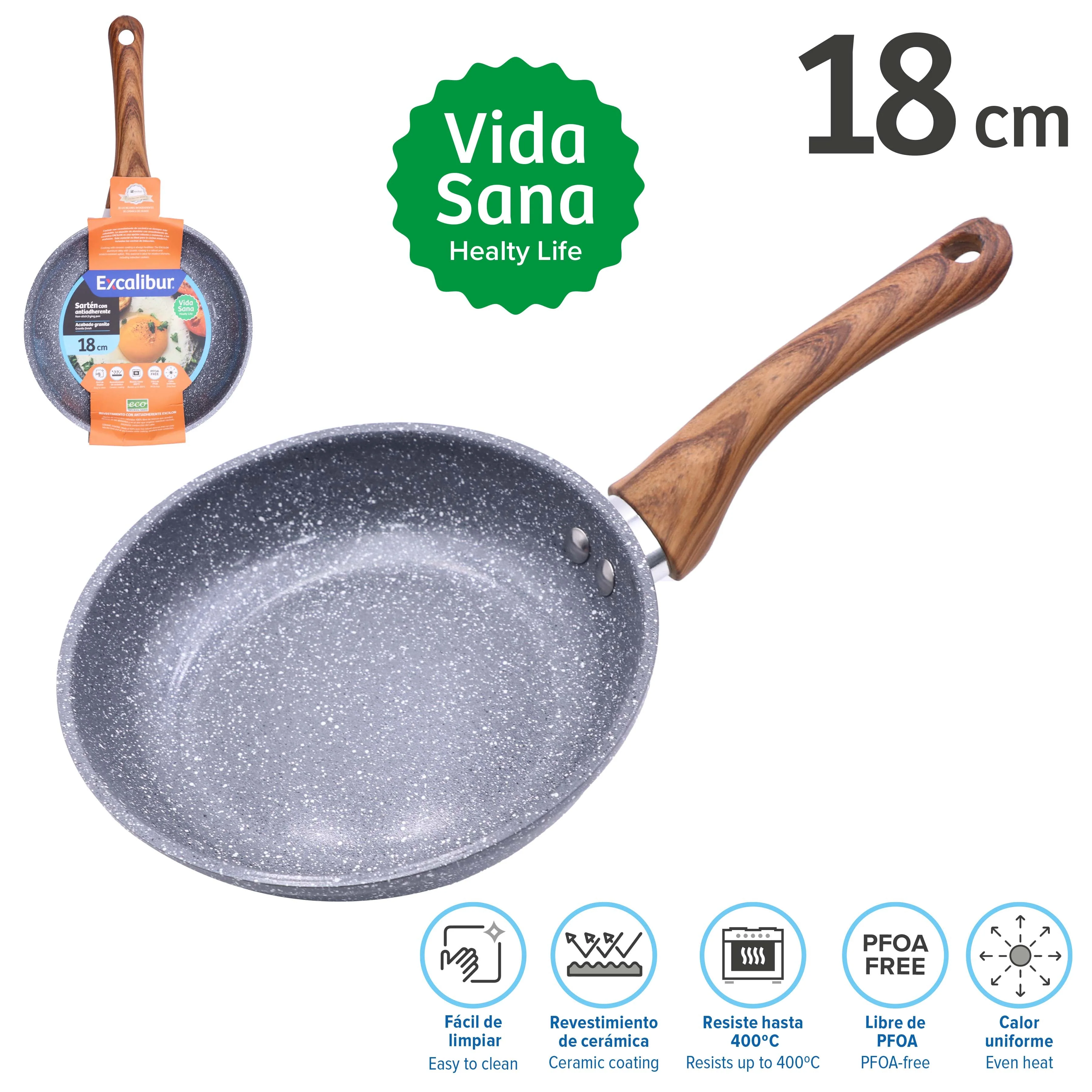 Sartén de Cerámica Antiadherente 18cm Excalibur A164-FP1719A-18CM