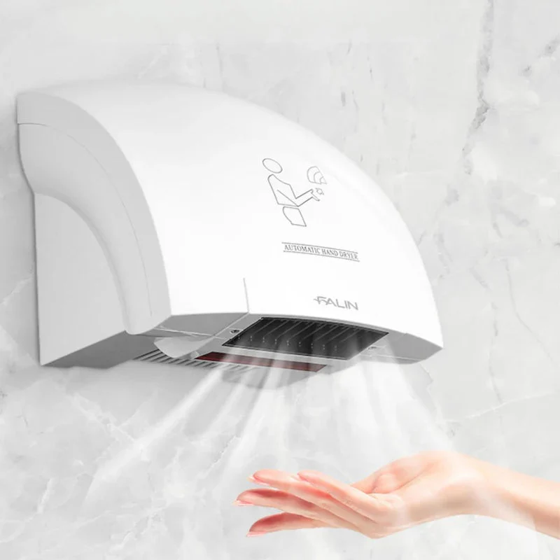 Secador De Manos Automático Con Sensor Infrarrojo De Aire Caliente 110V 1200W Material ABS TU789
