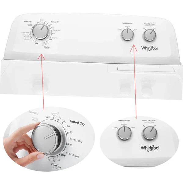 Secadora a Gas 21kg Carga Frontal con Sistema AutoDry Whirlpool WGD4850HW - Image 5