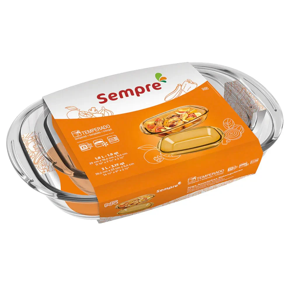 Set 2 Bandeja de Vidrio Asadera 3.0L/1.8L 15120200791391 - Image 3