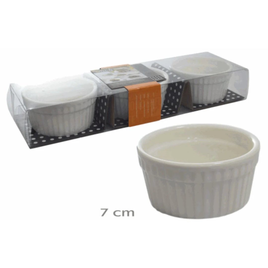 Set 3 Ramekin de Cerámica 7cm 87470