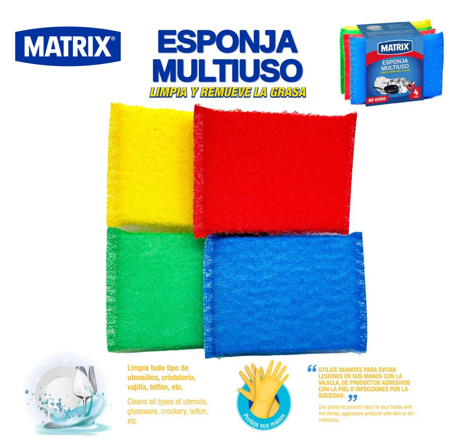 Set 4 Esponjas de Fregar Matrix K2014 - Image 2