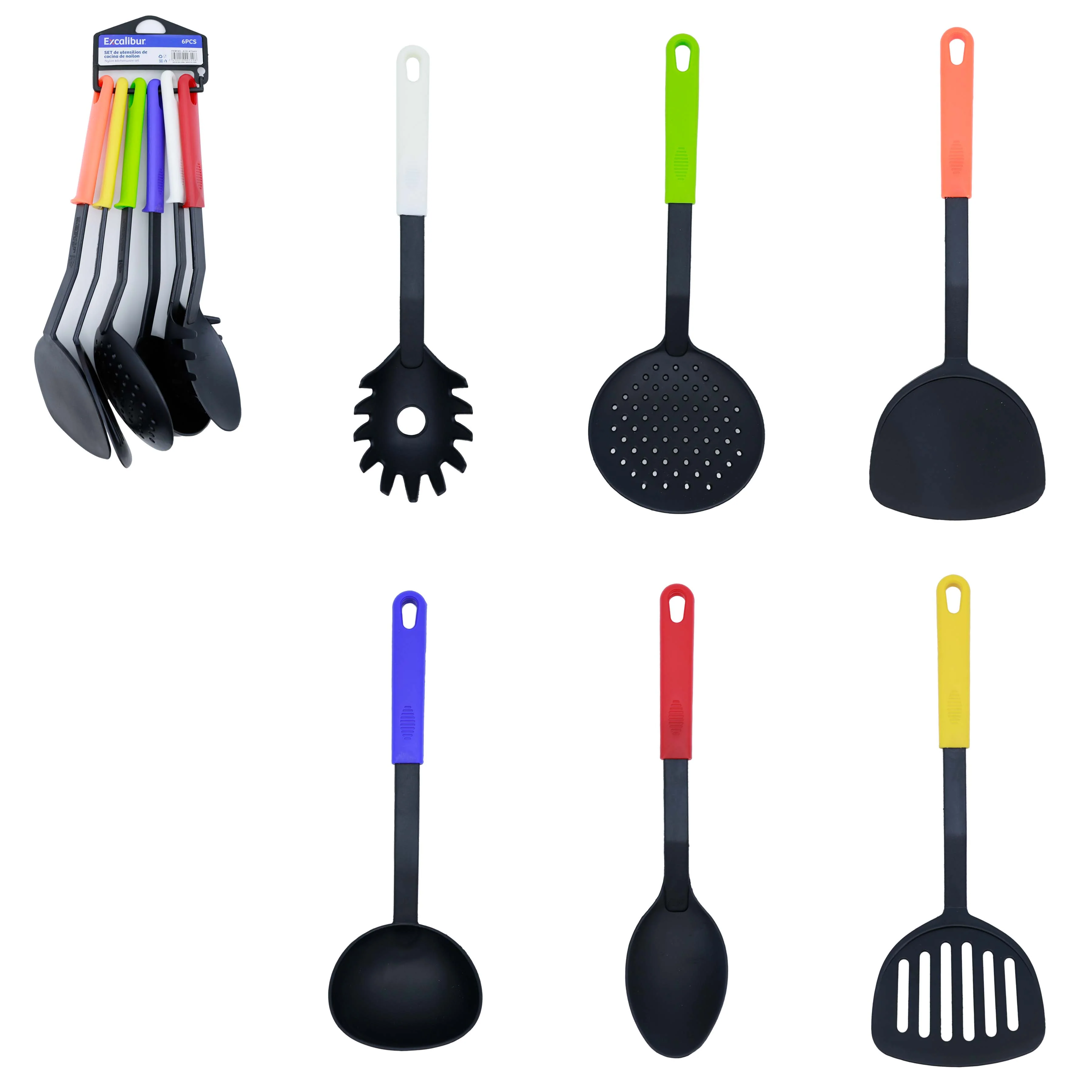 Set 6 Cucharones Plásticos Excalibur A151-KT2411