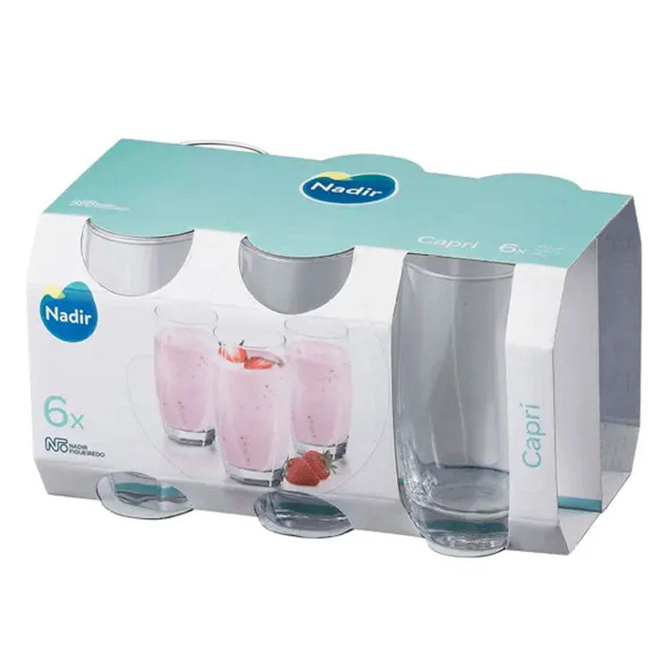 Set 6 Vasos de Vidrio 410ml/13oz Nadir 76180200796555 - Image 4