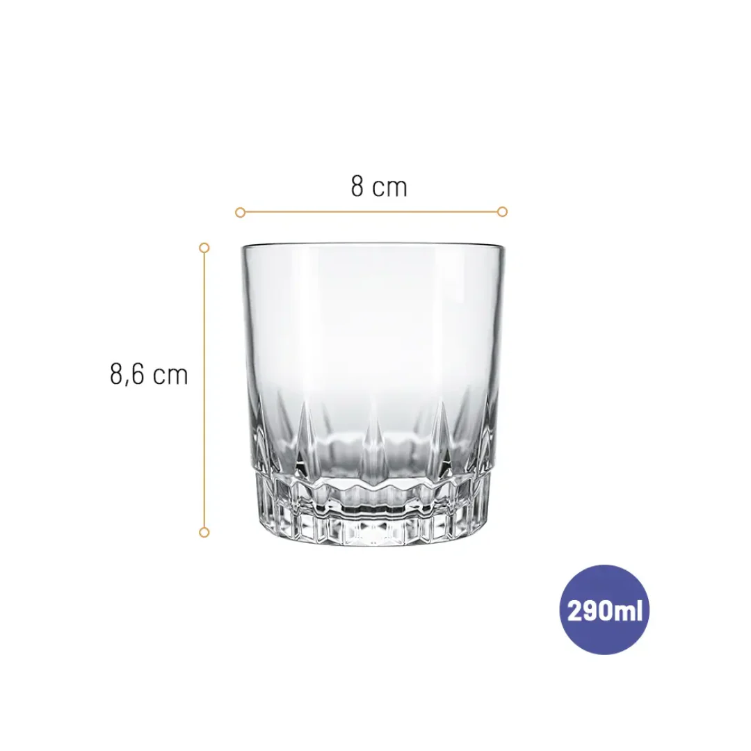 Set 6 Vasos de Vidrio para Whisky 9oz/290ml Nadir 25520200811807 - Image 2