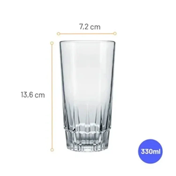 Set 6 Vasos de Vidrio Vegas 330ml/11oz Nadir 27520200811831 - Image 3