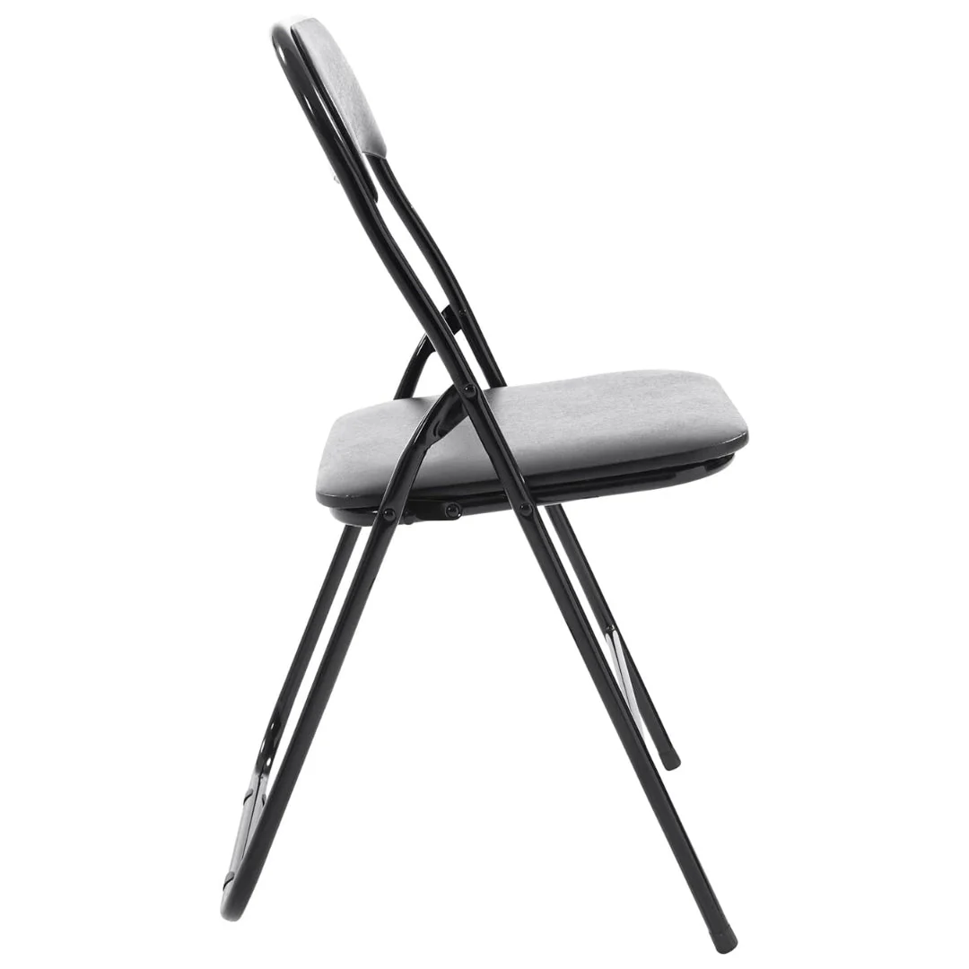 Silla Metálica Acolchonada Plegable Negro ZF-0183-BLACK - Image 3