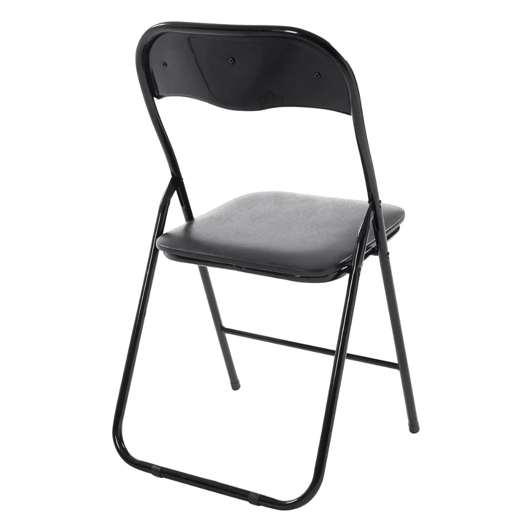 Silla Metálica Acolchonada Plegable Negro ZF-0183-BLACK - Image 4